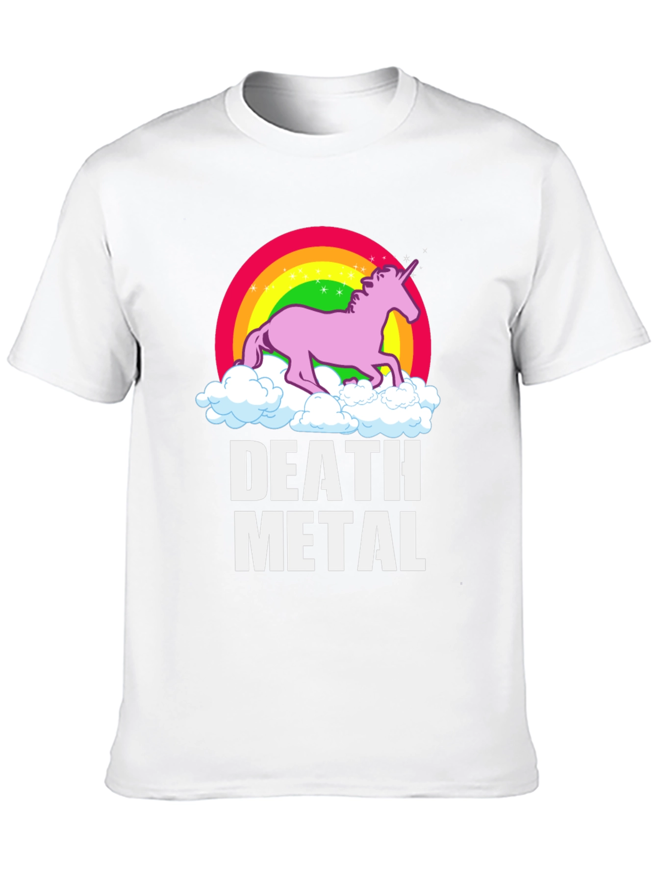 Black Death Metal Unicorn T-Shirt view 10