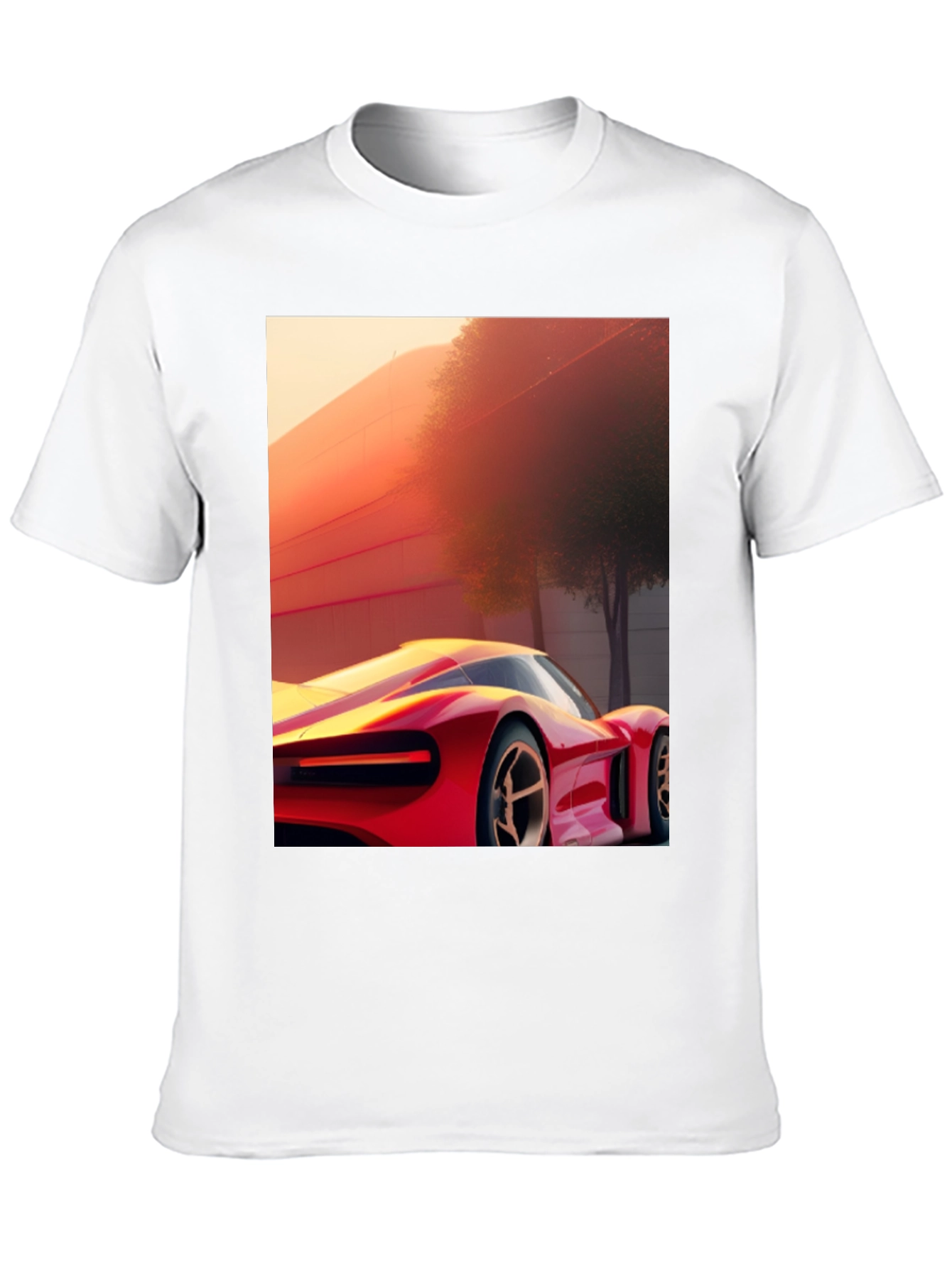 Black Sleek Car Graphic Tee - Modern Streetwear Style view 10