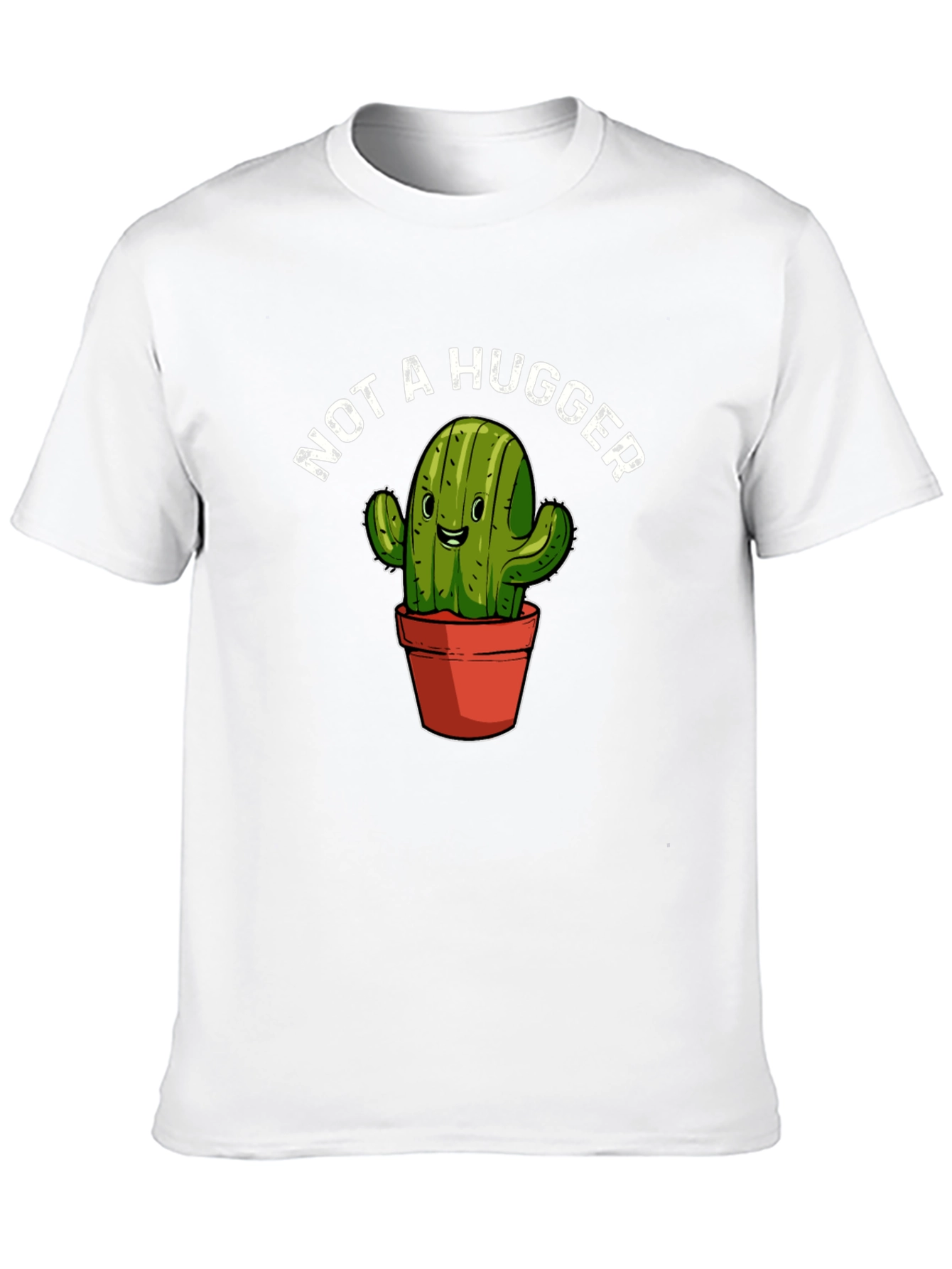 Black Not A Hugger Cactus Graphic T-Shirt view 10
