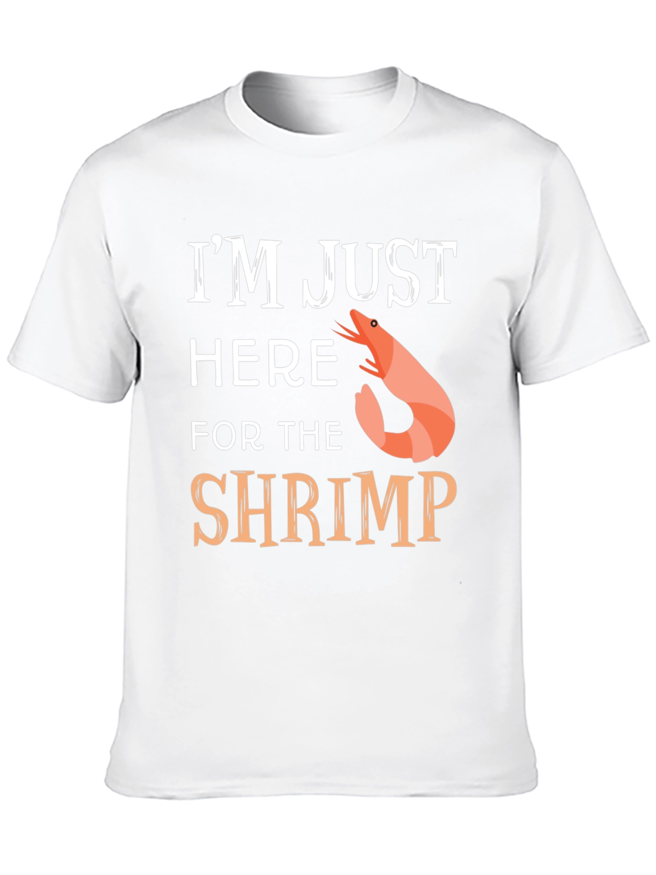 Black Shrimp Lover T-Shirt - I'm Just Here for the Shrimp view 10