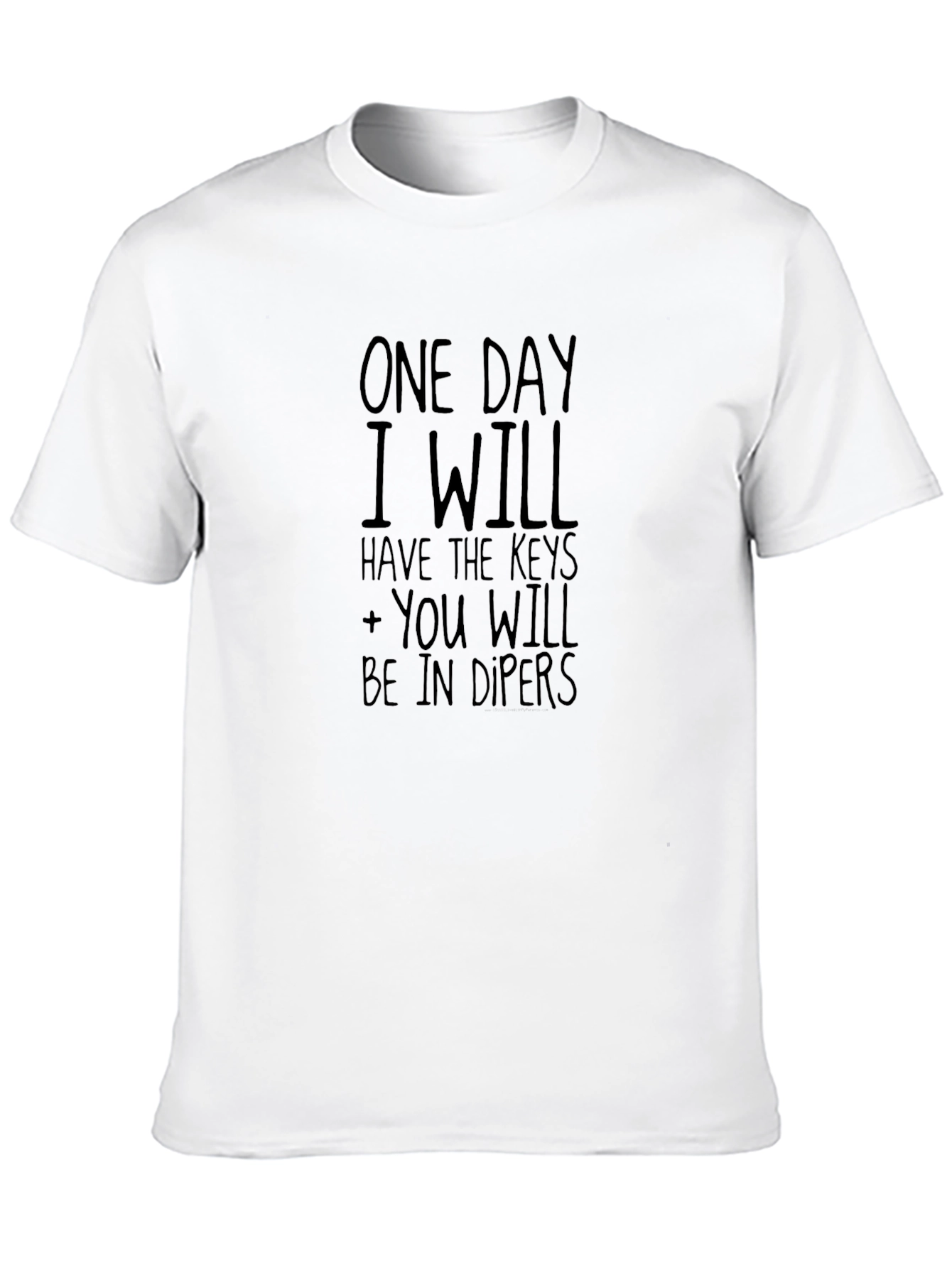 Black Funny "One Day I Will Have the Keys" Graphic T-Shirt view 10