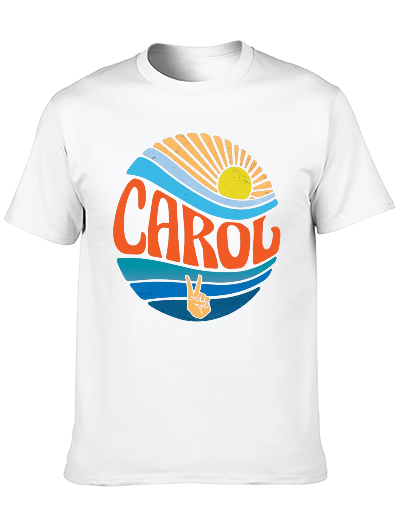 Black Carol Peace Sign Graphic Tee view 10