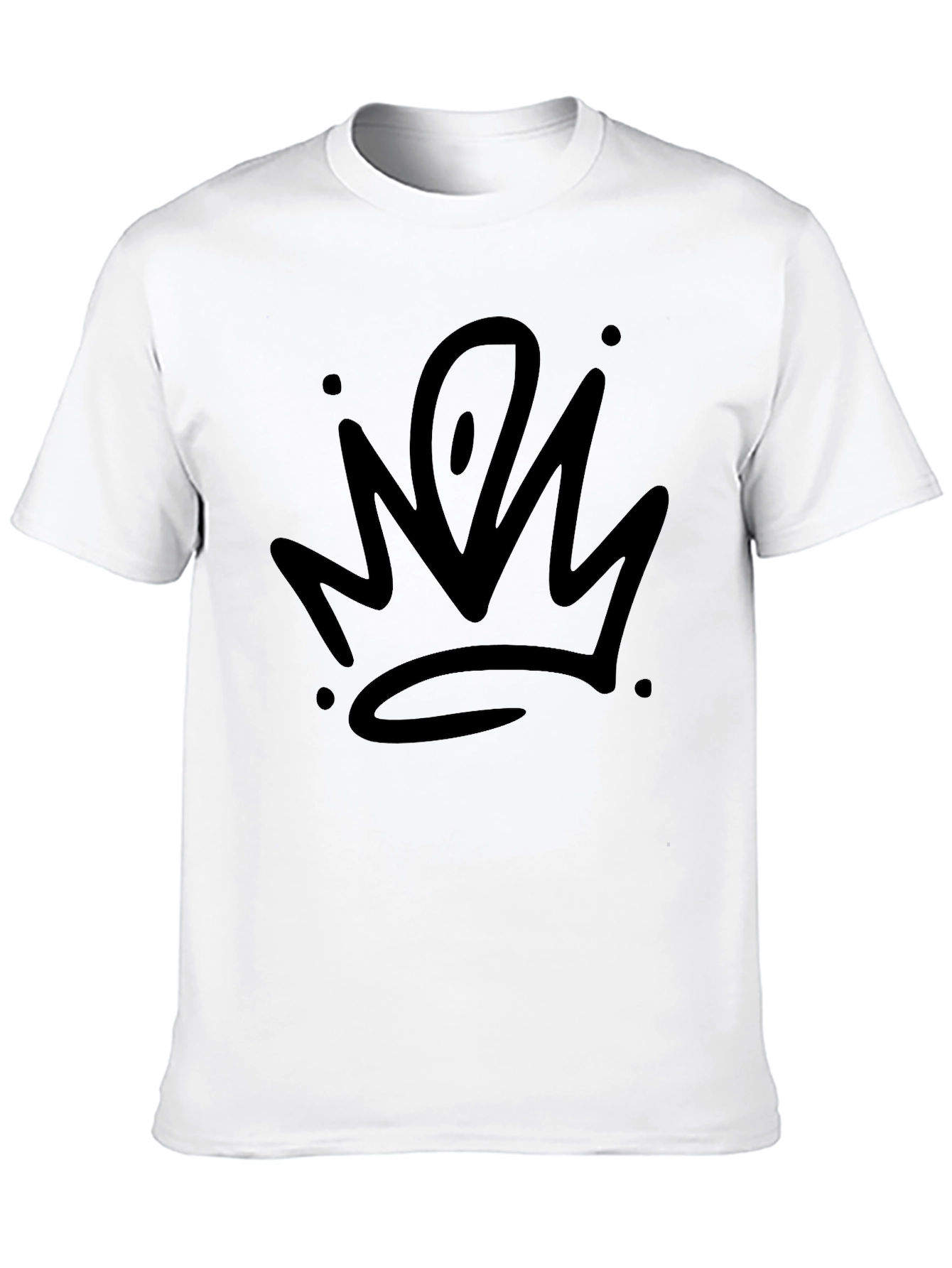 Black Crown Graphic Black T-Shirt - Stylish Streetwear view 10