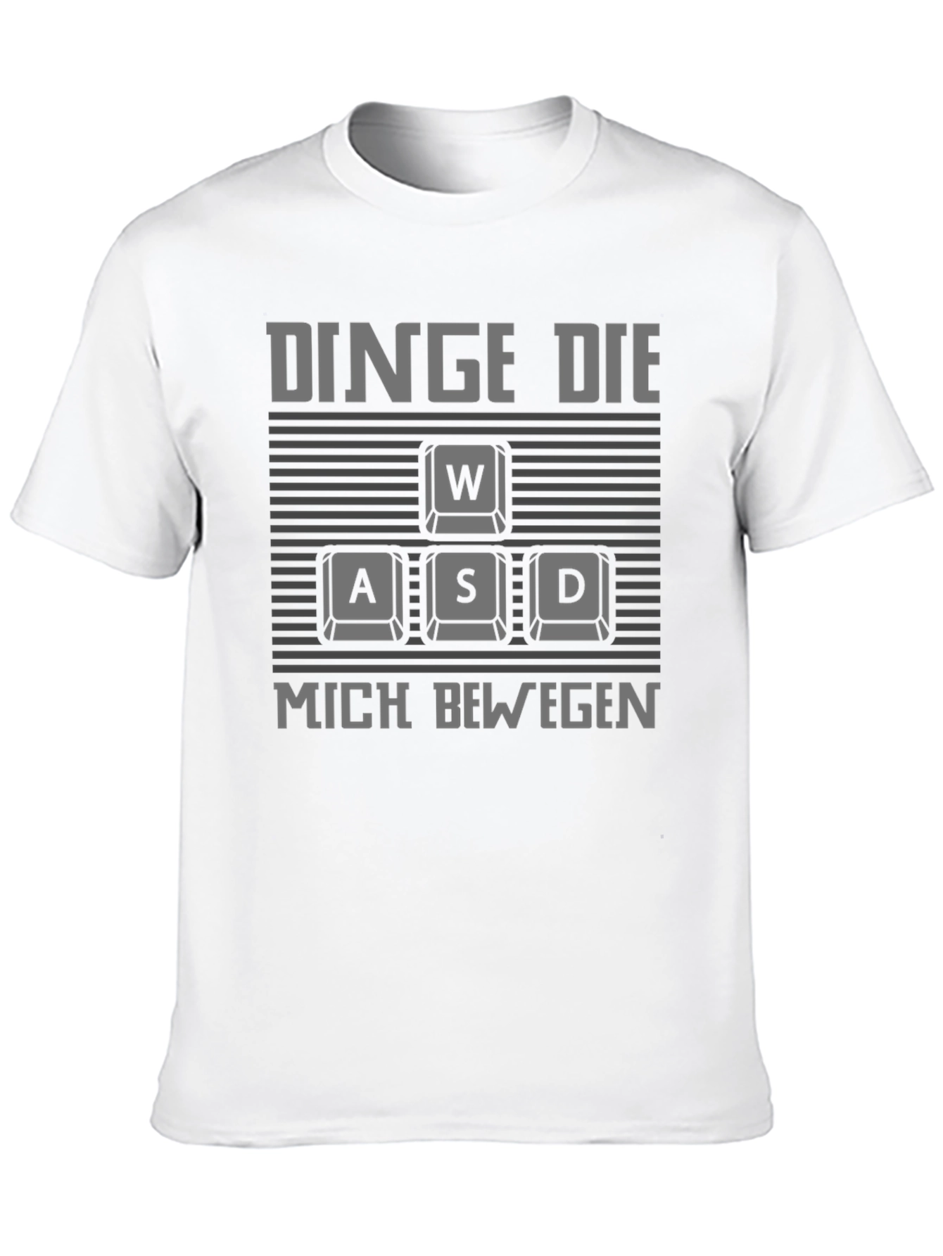 Black Gamer WASD Keyboard T-Shirt - DINGE DIE MICH BEWEGEN view 10
