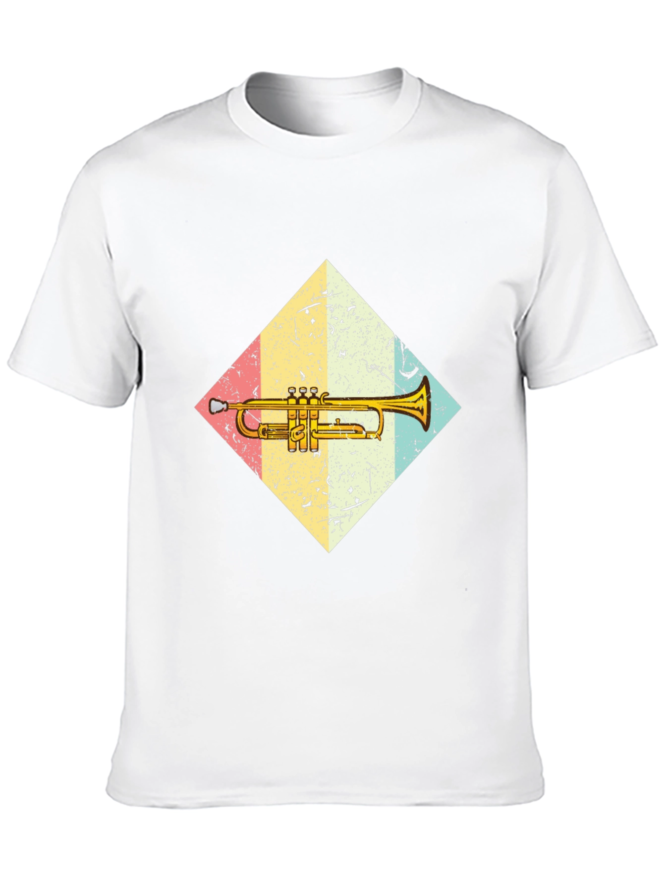 Black Trumpet Graphic Tee - Vintage Style Music Lover Shirt view 10