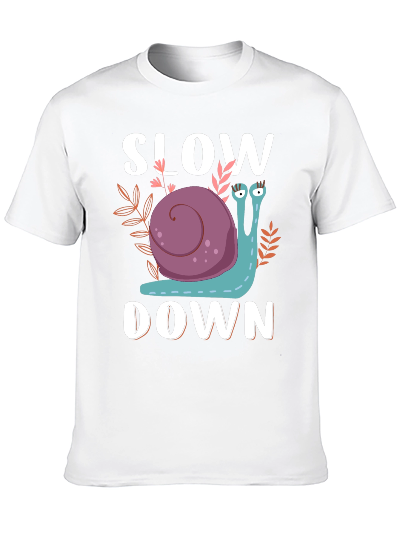 Black Slow Down Snail Graphic T-Shirt view 10
