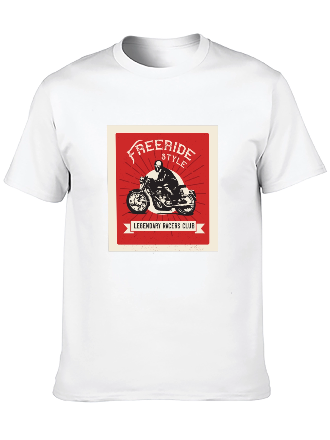 Black Freeride Style Legendary Racers Club Black T-Shirt view 10