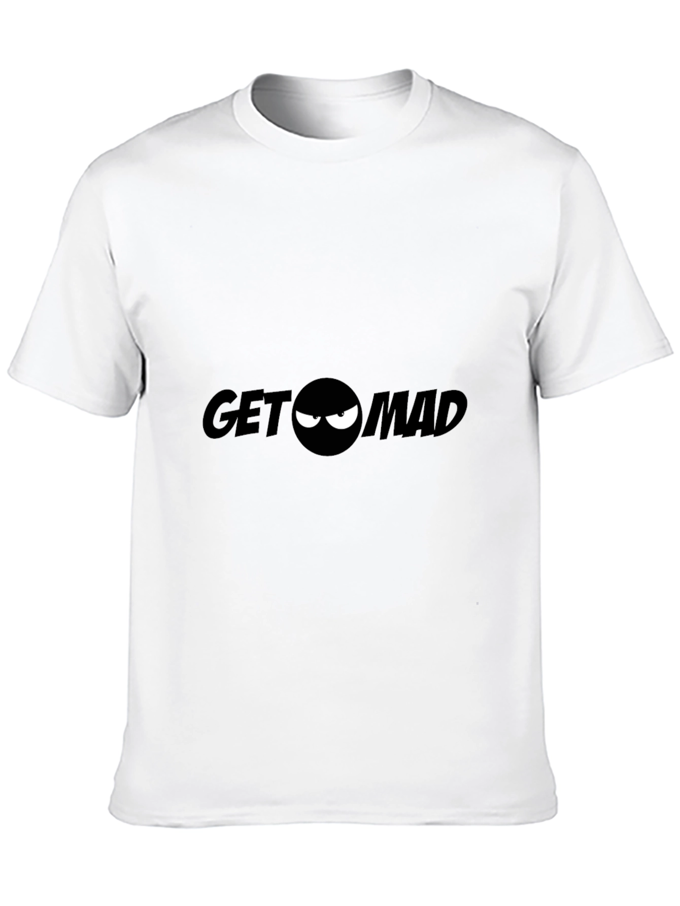Black Get Mad Graphic Tee - Black Crew Neck T-Shirt view 10