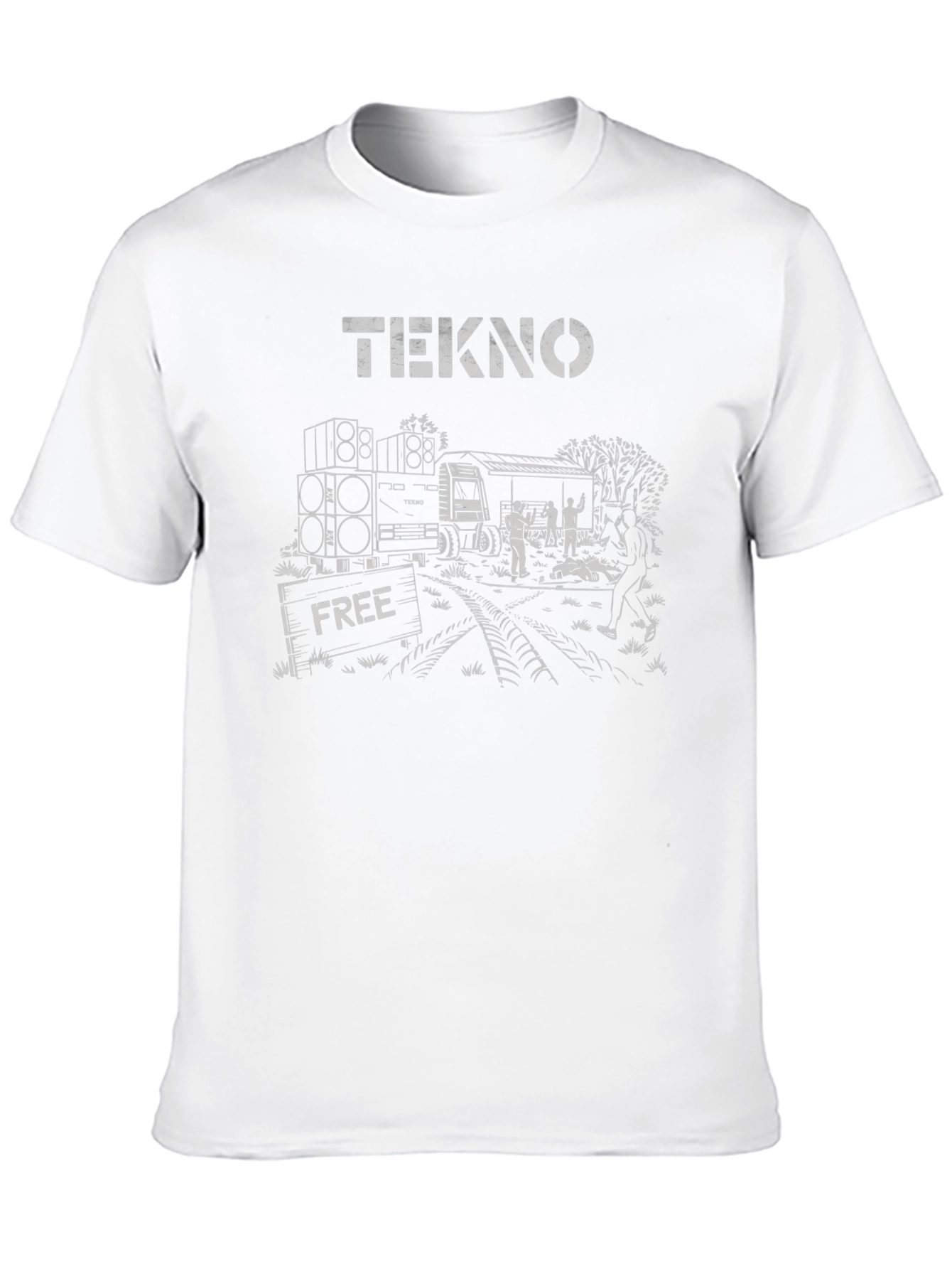 Black Tekno Free Party T-Shirt - Black view 10