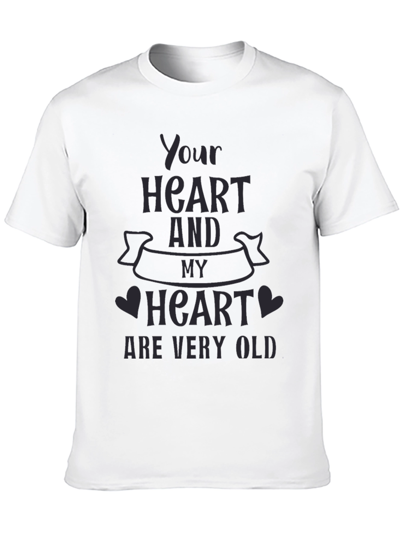 Black Your Heart and My Heart T-Shirt - Black view 10