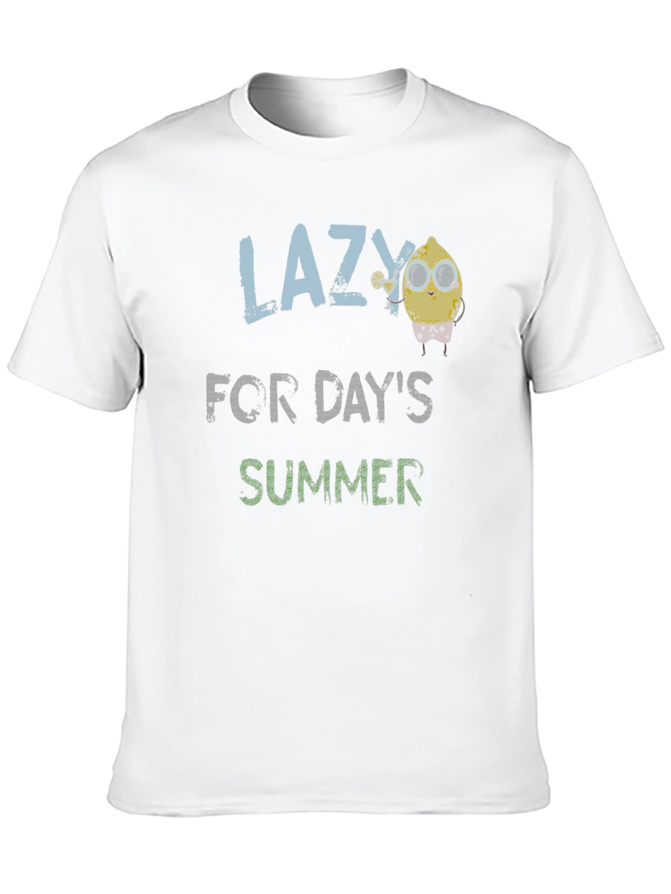 Black Lazy For Day's Summer T-Shirt view 10