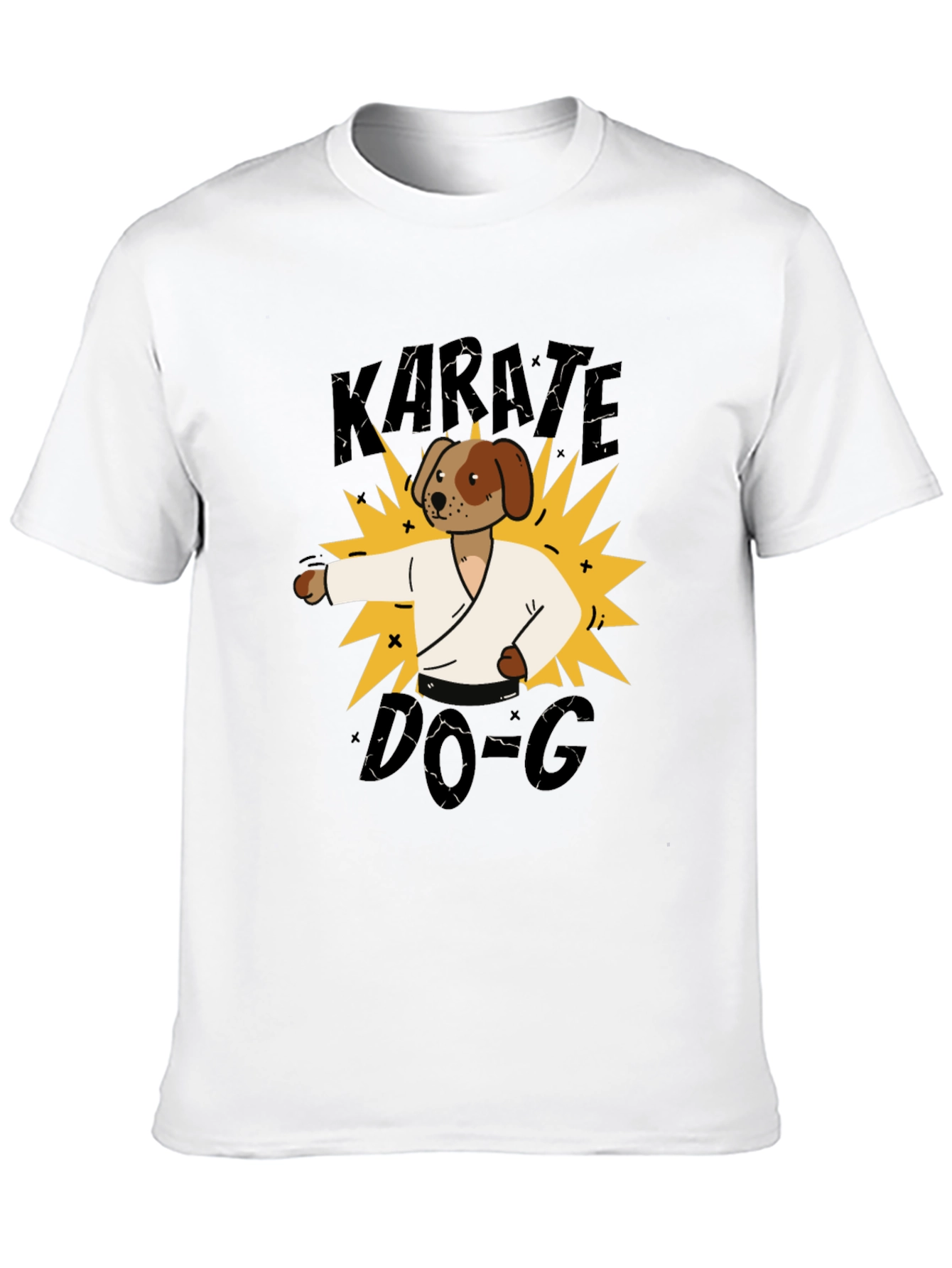 Black Karate Dog T-Shirt - Martial Arts Fun! view 10