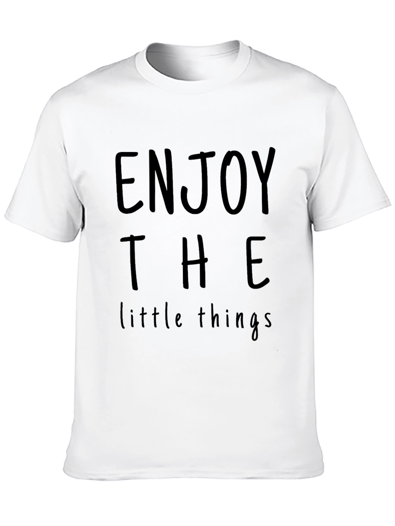 Black Enjoy The Little Things Graphic T-Shirt view 10