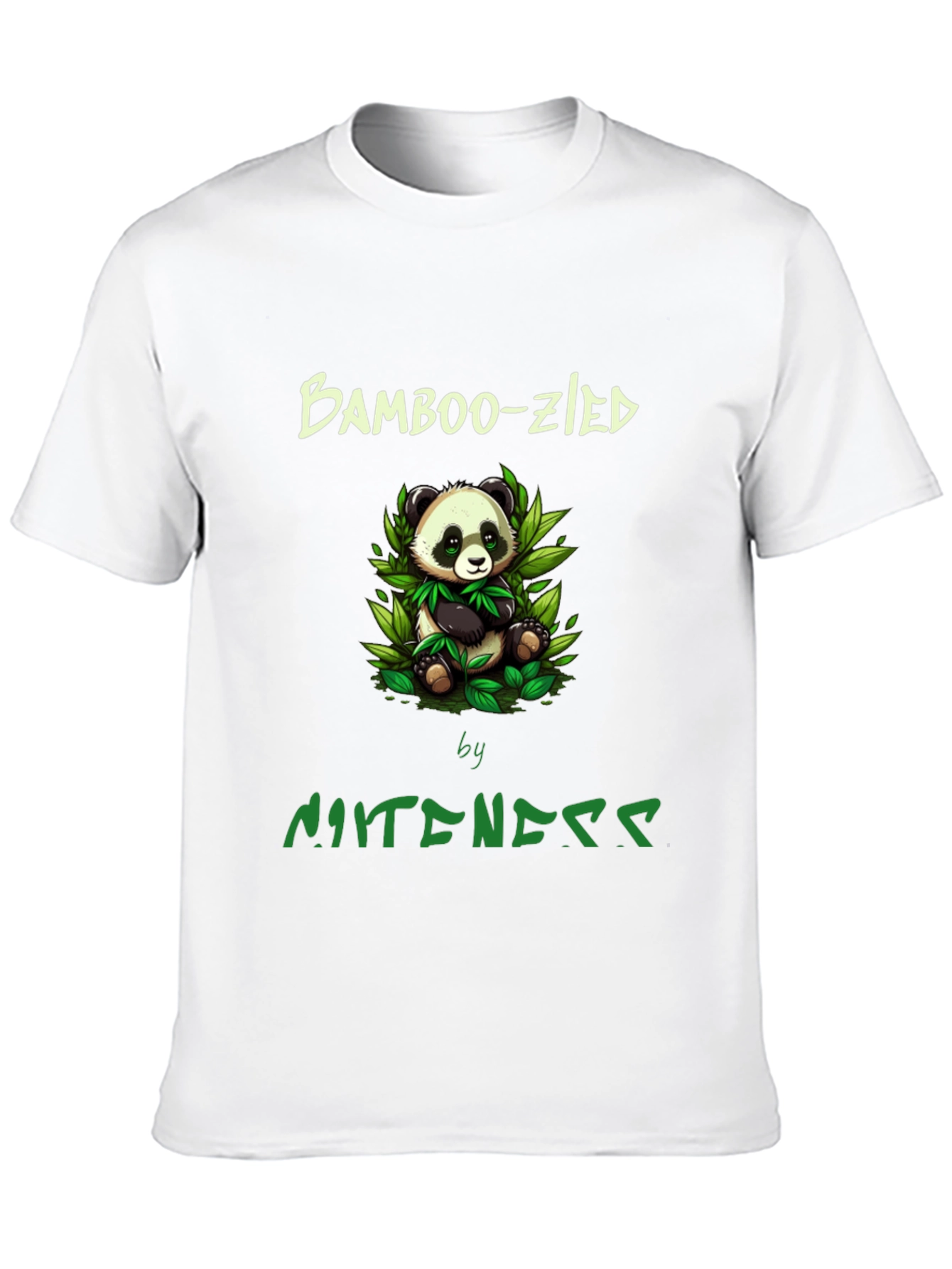 Black Bamboo-zled Panda Graphic Tee -  Unique Style view 10