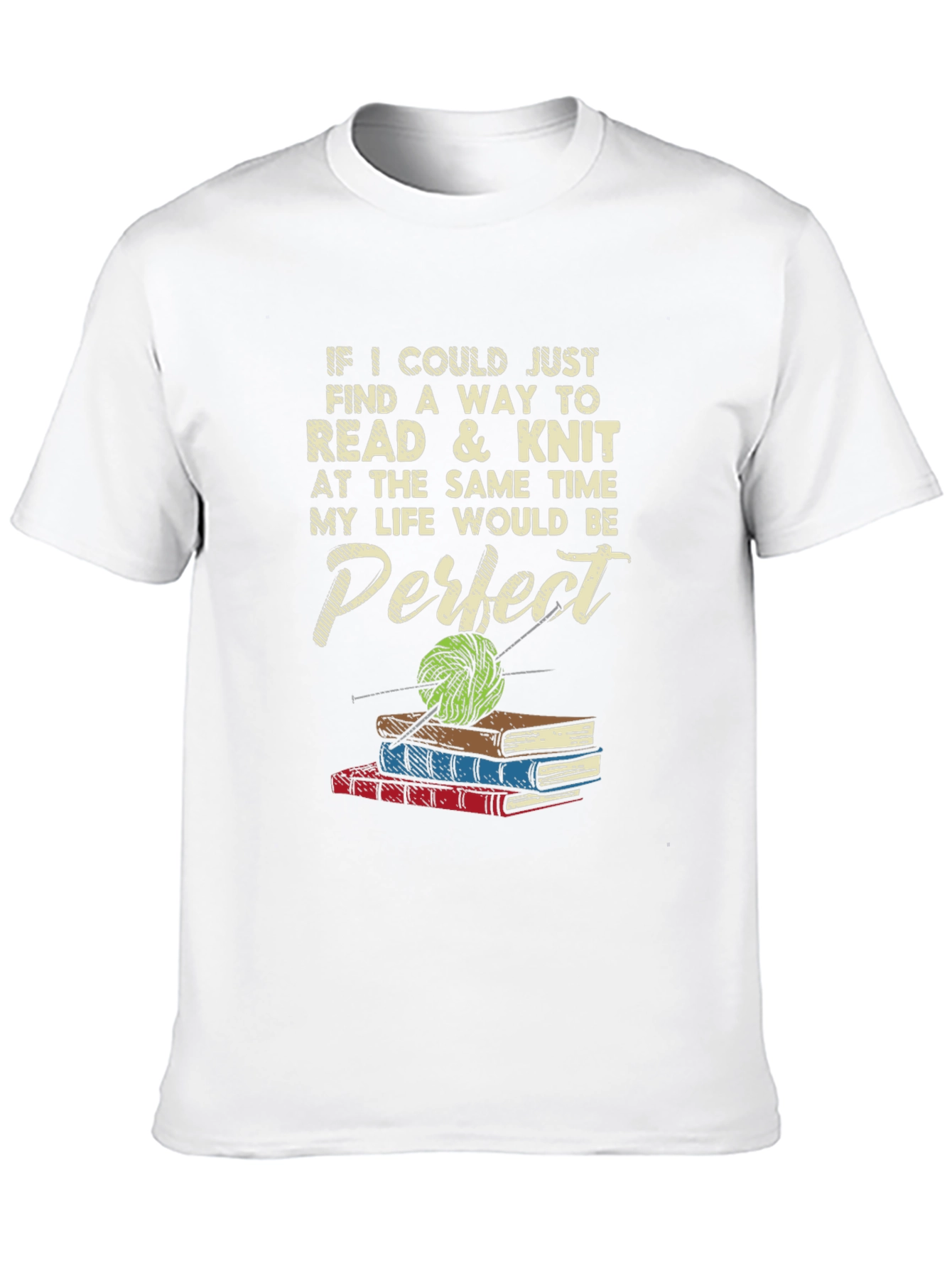 Black Reading & Knitting T-Shirt view 10