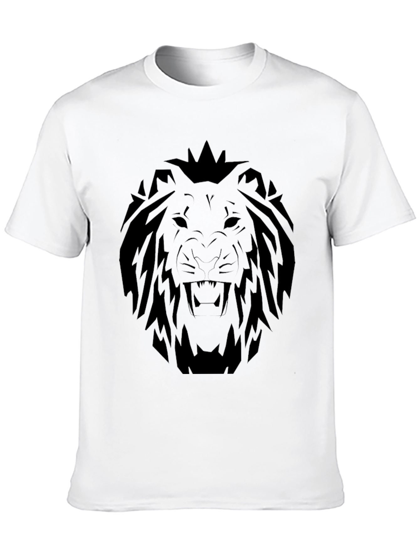 Black Lion Graphic T-Shirt - Bold Black Tee view 10
