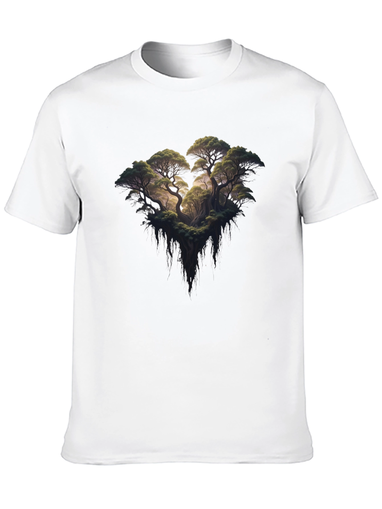 Black Enchanted Forest Graphic Tee - Unisex Black T-Shirt view 10
