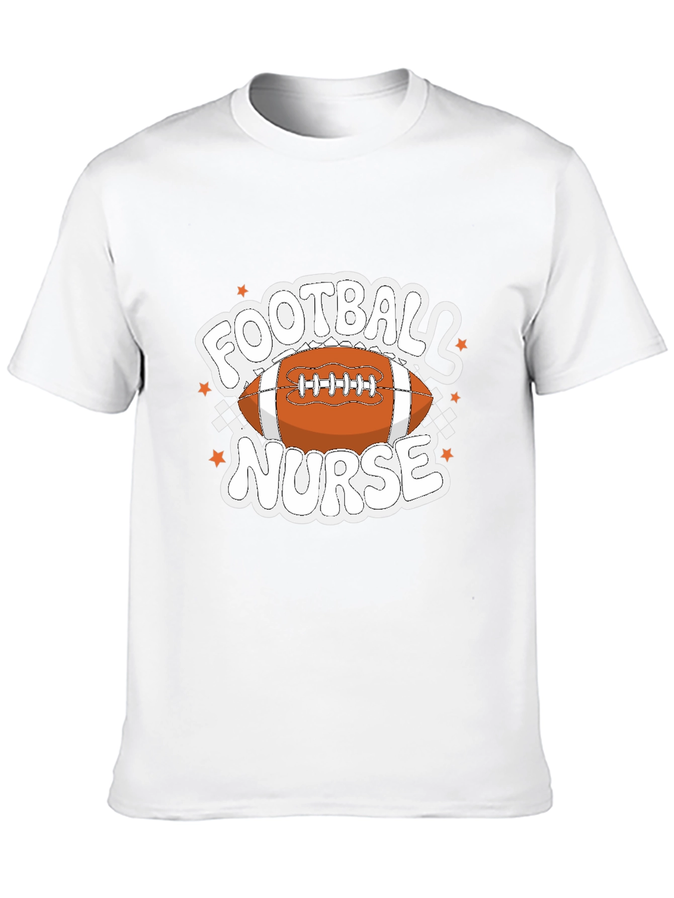 Black Football Nurse Graphic T-Shirt view 10