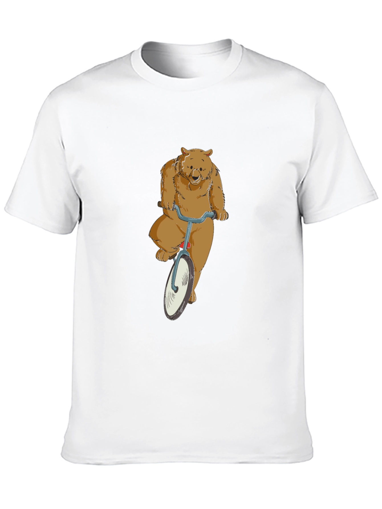 Black Bear on a Bike Graphic T-Shirt view 10