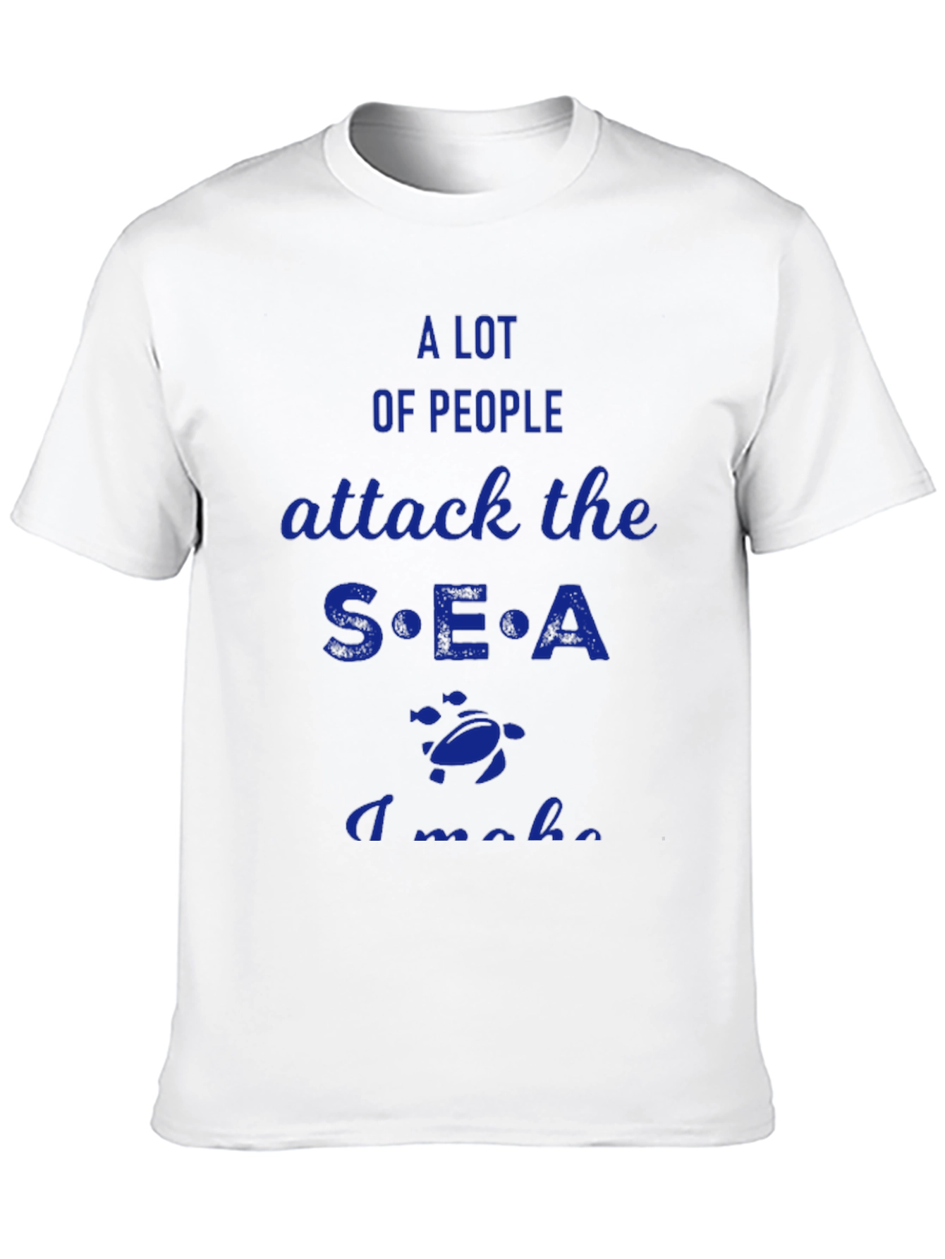Black Attack the Sea T-Shirt view 10