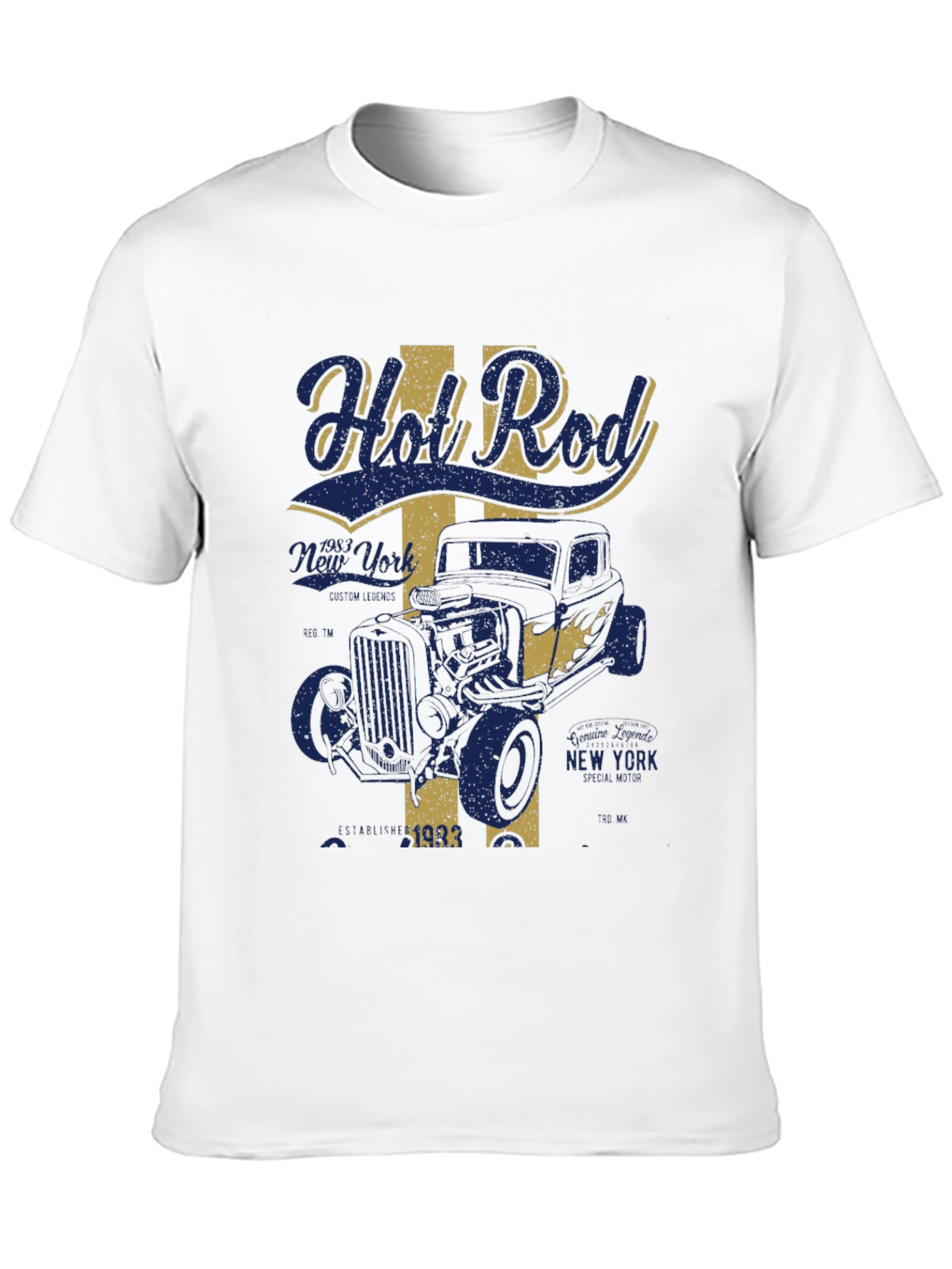 Black Vintage Hot Rod T-Shirt view 10