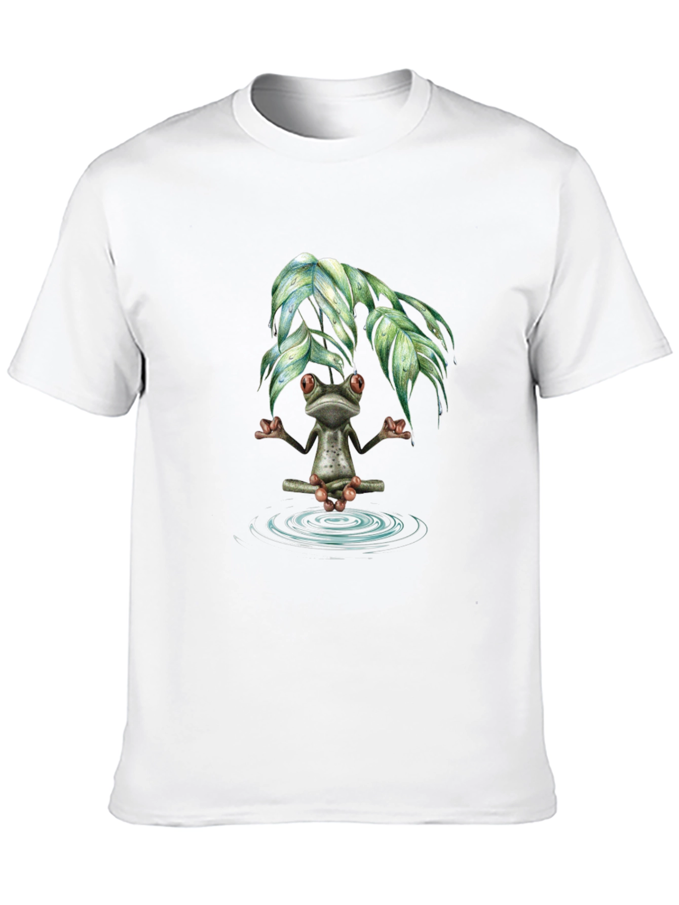 Black Zen Frog Meditation T-Shirt - Relax & Unwind view 10