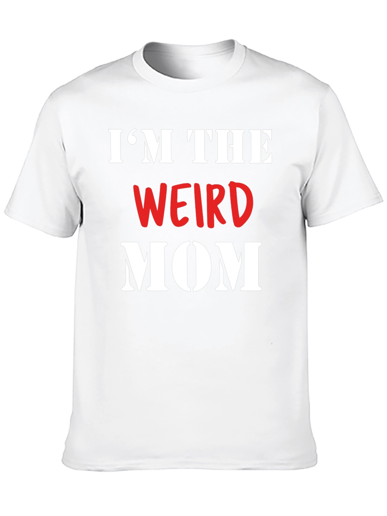 Black I'm The Weird Mom T-Shirt view 10