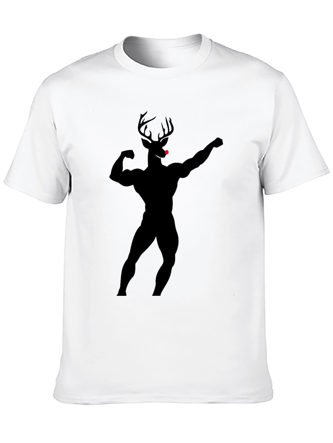 Black Rudolph Gains T-Shirt: Buff Deer Design view 10