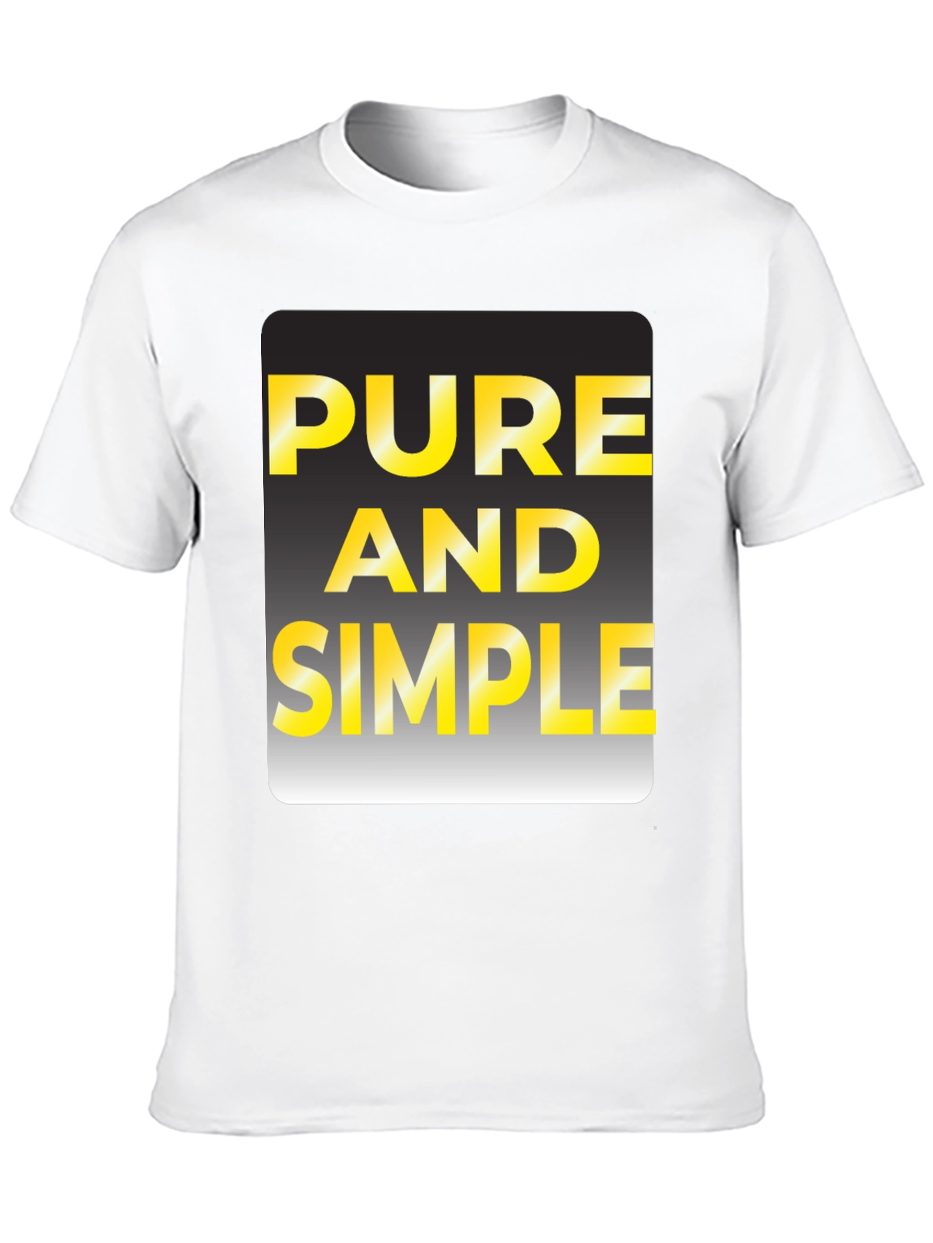 Black Pure and Simple Black Graphic T-Shirt view 10