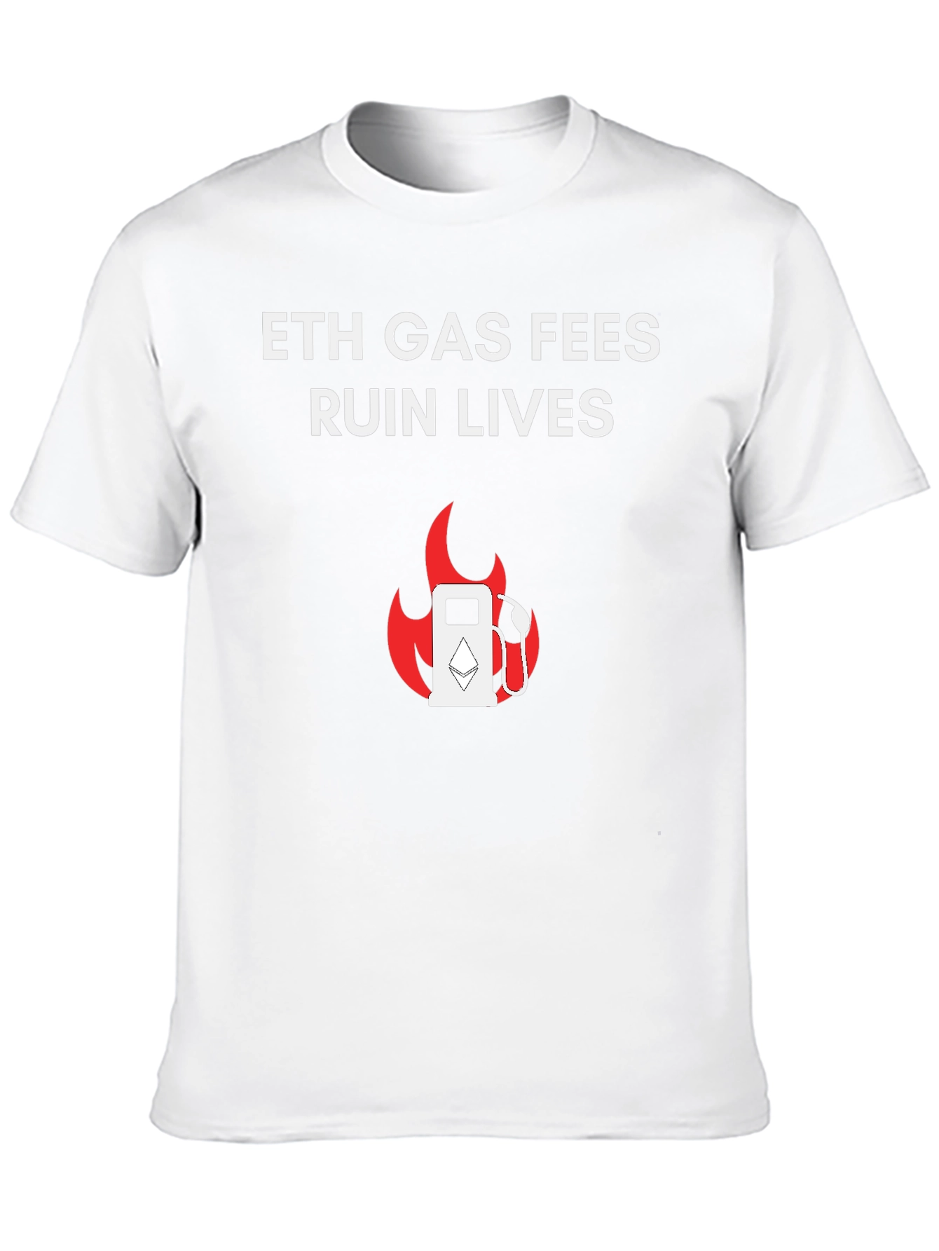 Black ETH Gas Fees Ruin Lives T-Shirt view 10
