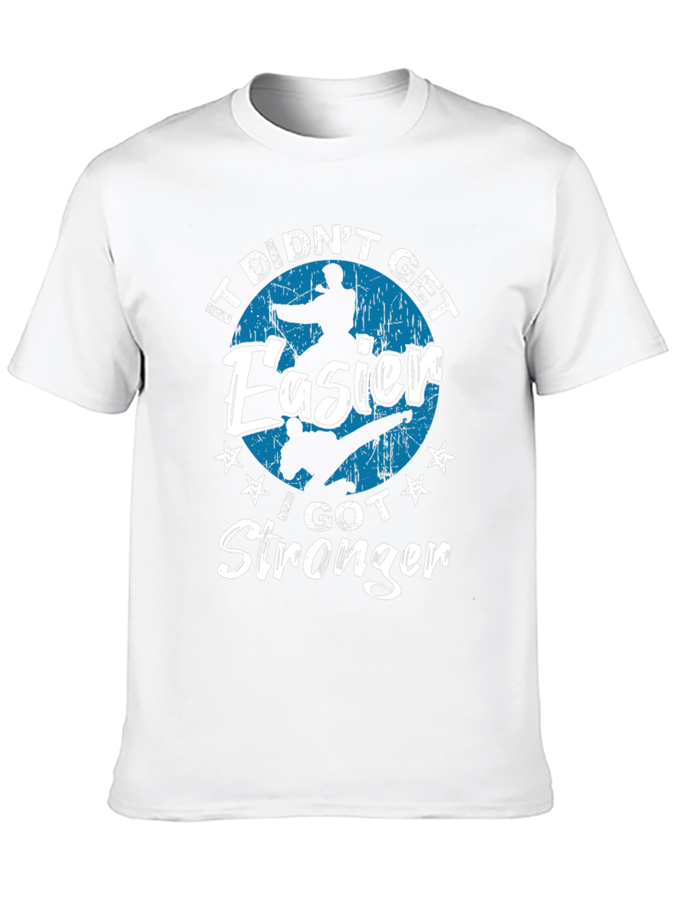 Black Martial Arts Stronger Black T-Shirt view 10