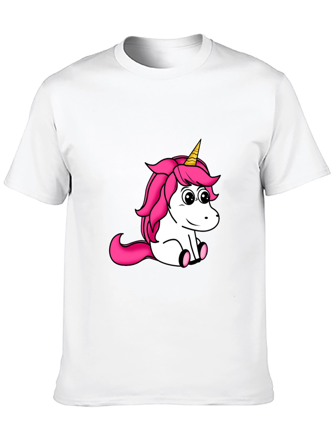 Black Unicorn Graphic Tee - Black Cotton Shirt view 10