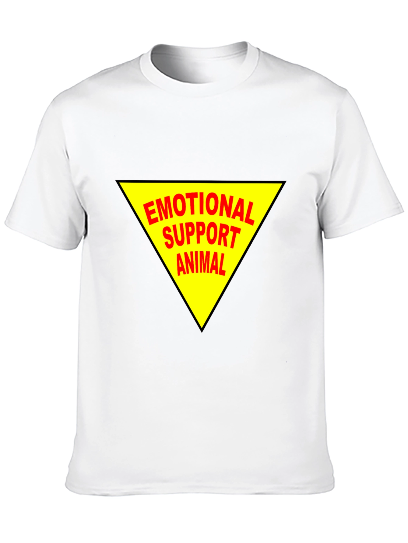Black Emotional Support Animal Tee - Black Cotton Comfort view 10