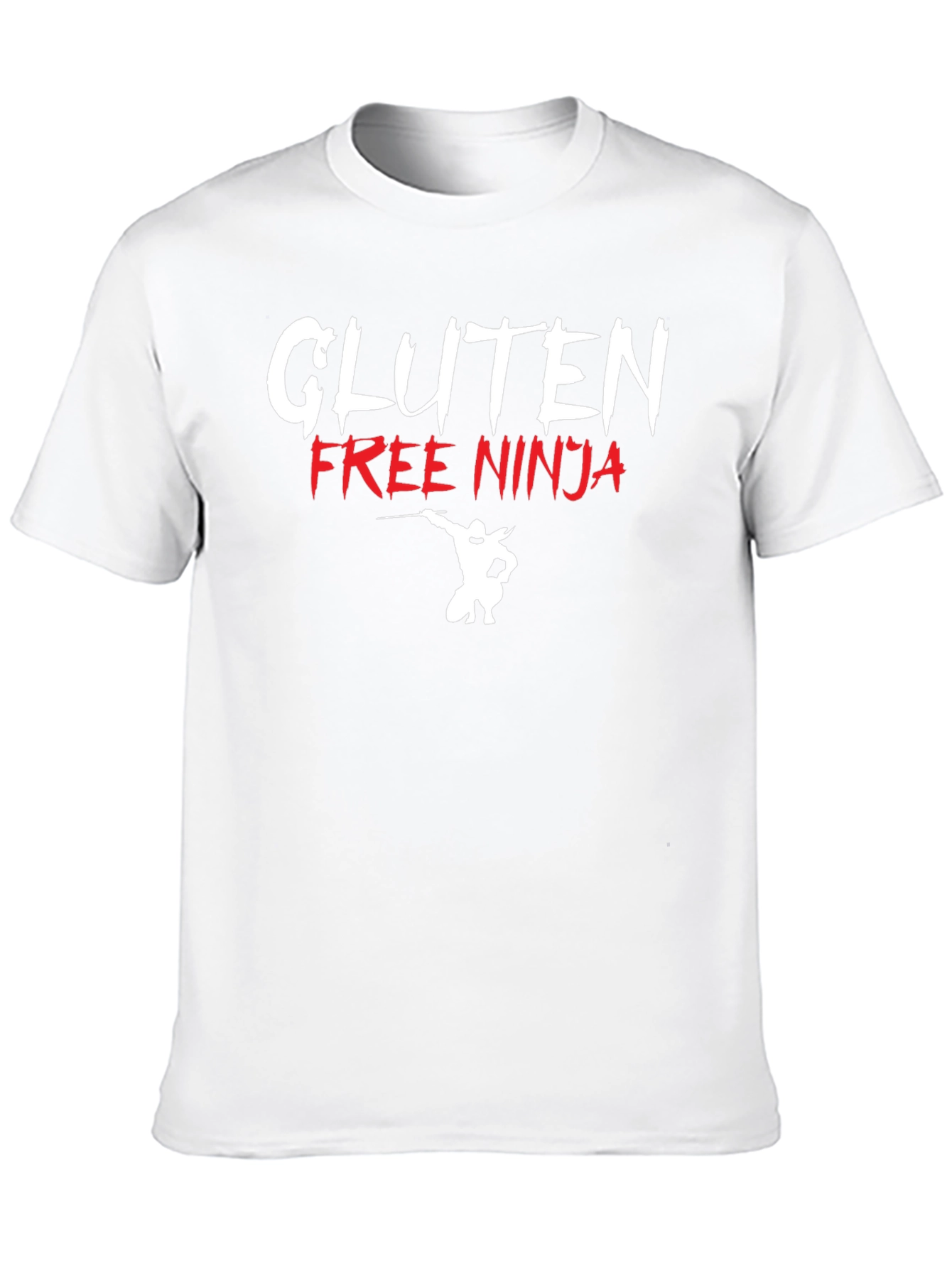 Black Gluten Free Ninja Graphic T-Shirt view 10