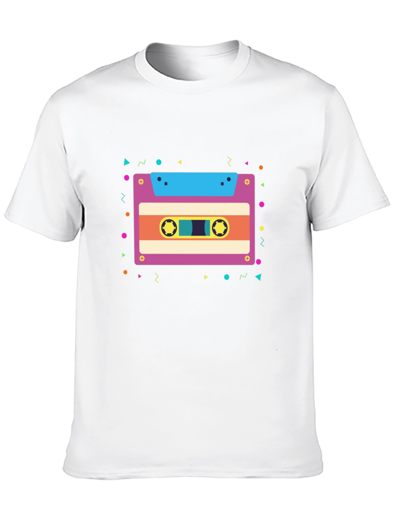 Black Retro Cassette Tape Graphic Tee view 10