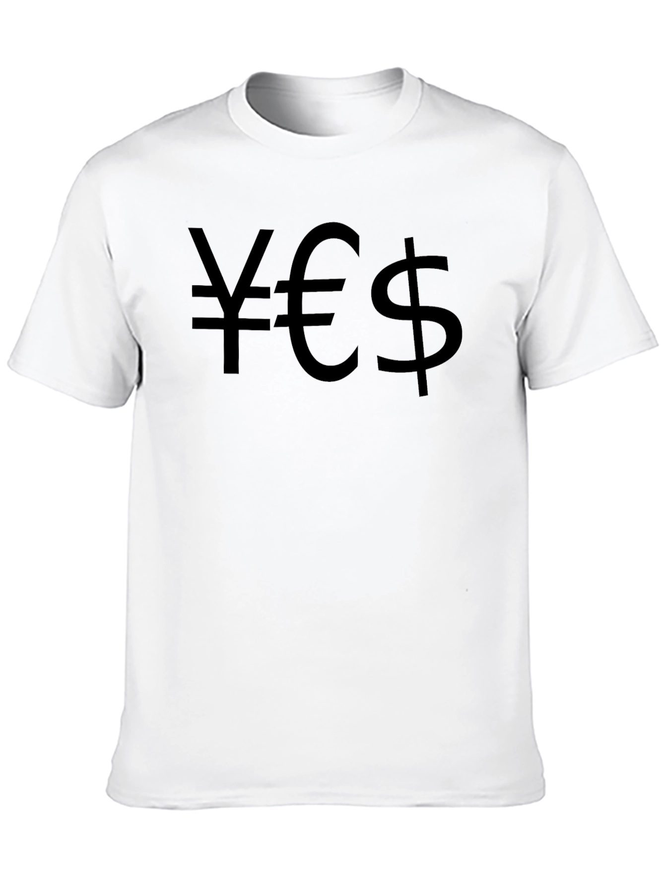 Black Yen, Euro, Dollar Black Graphic Tee view 10