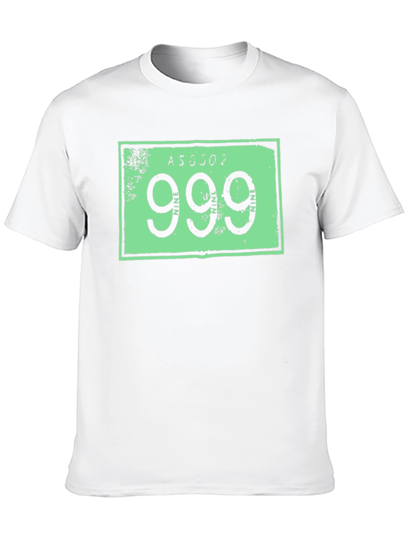 Black 999 Graphic Print Tee - Black view 10