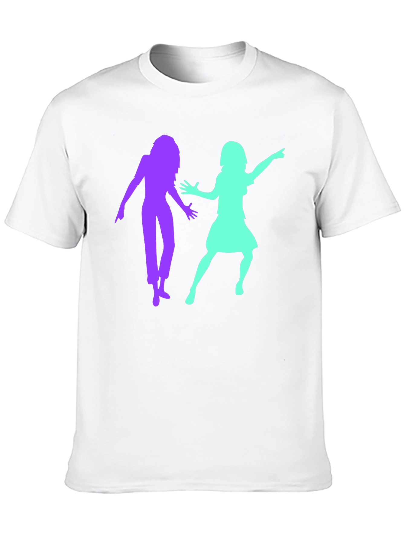 Black Funky Silhouette Graphic Tee - Black view 10