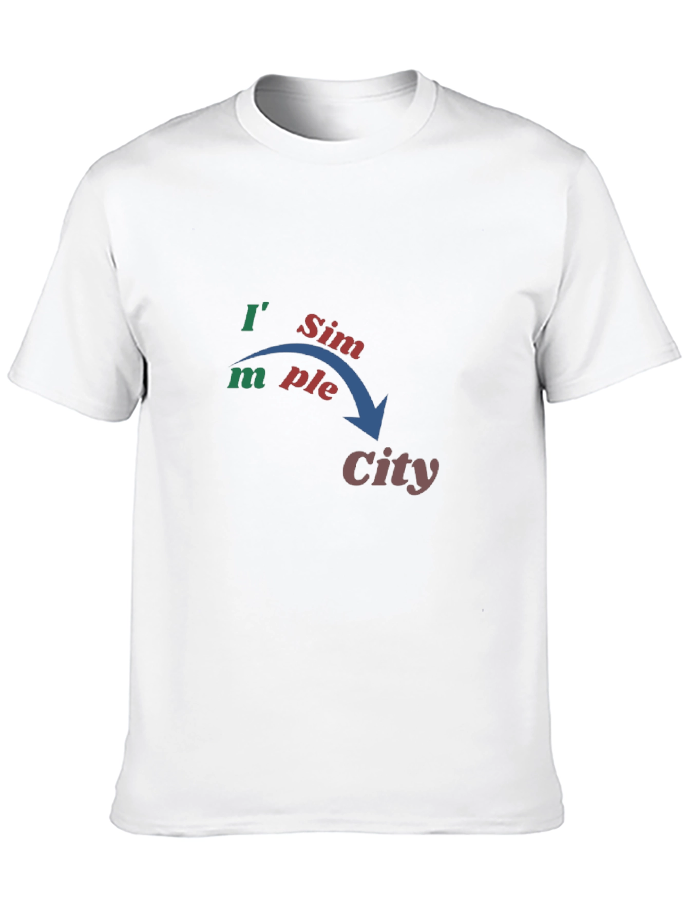 Black Simple City Graphic T-Shirt view 10