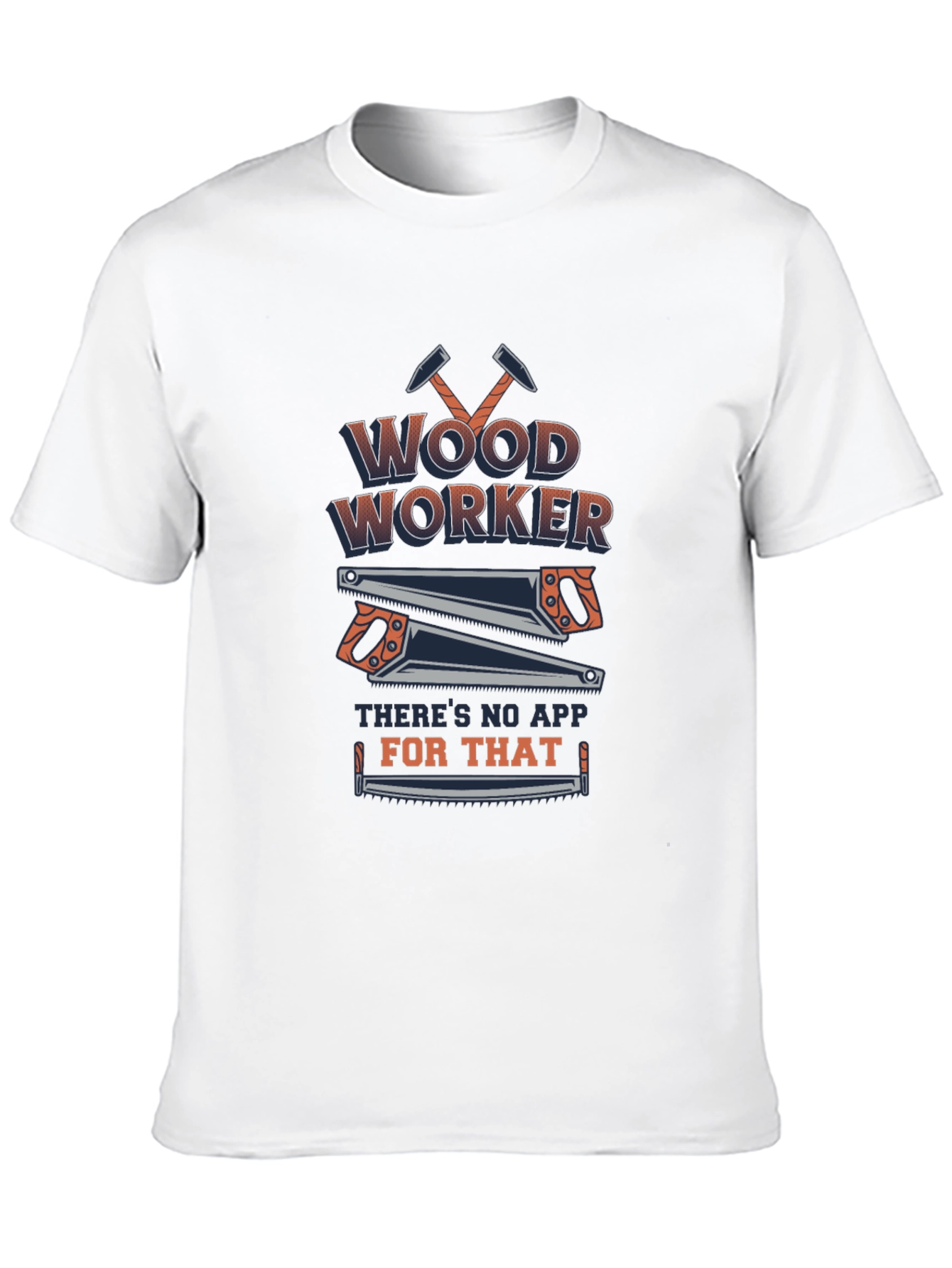 Black Woodworker No App T-Shirt - Black Cotton Blend view 10