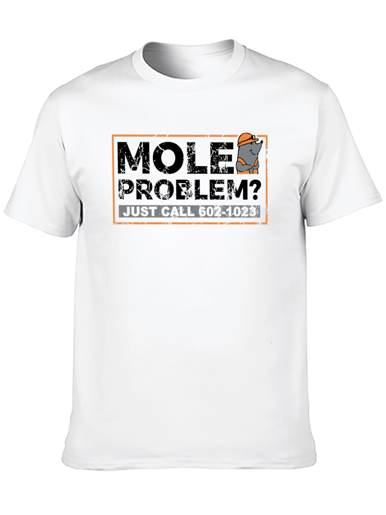 Black Mole Problem T-Shirt - Funny Pest Control Tee view 10