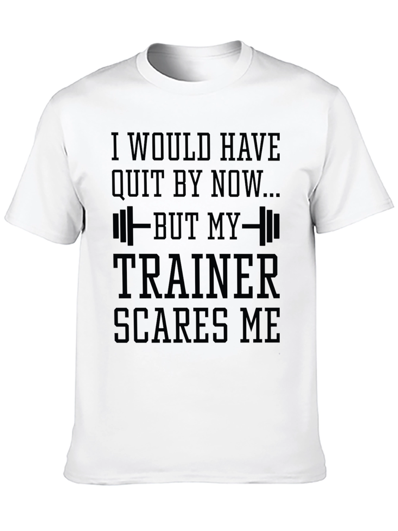 Black Trainer Scares Me Funny Gym T-Shirt view 10