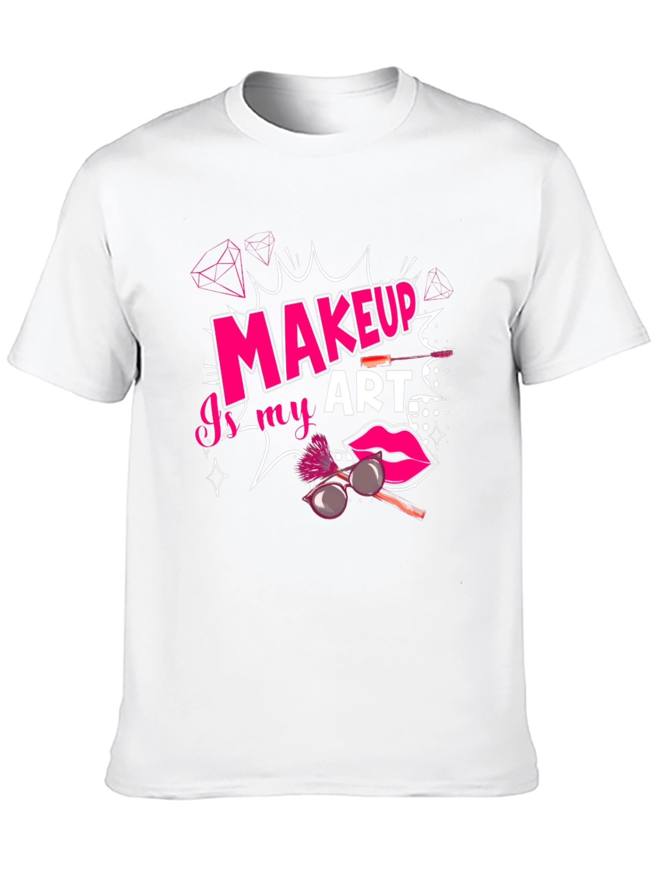 Black Makeup is My Art T-Shirt - Black view 10