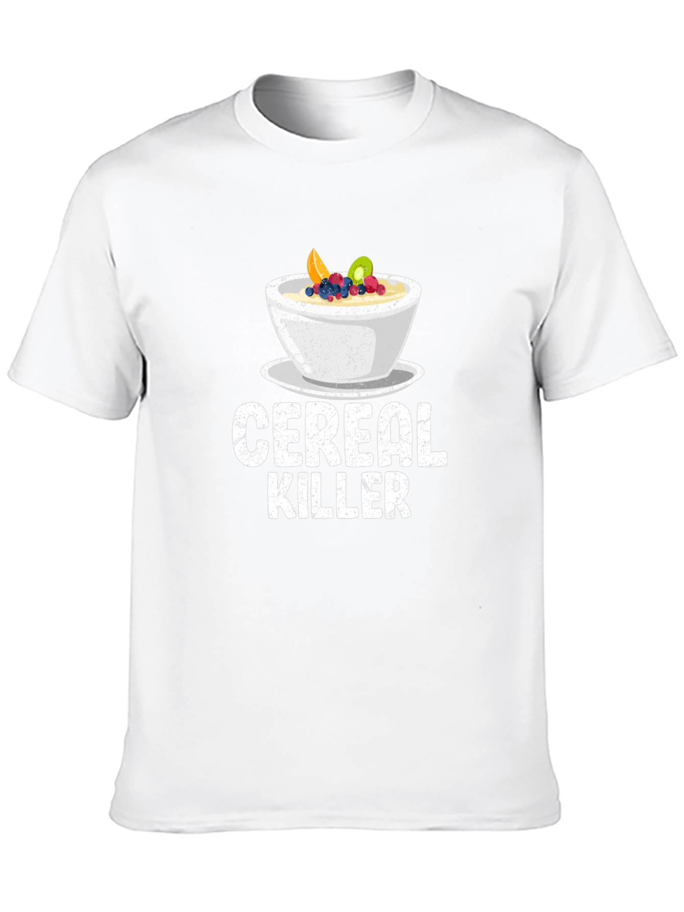 Black Cereal Killer Graphic Tee - Funny Food Pun Shirt view 10