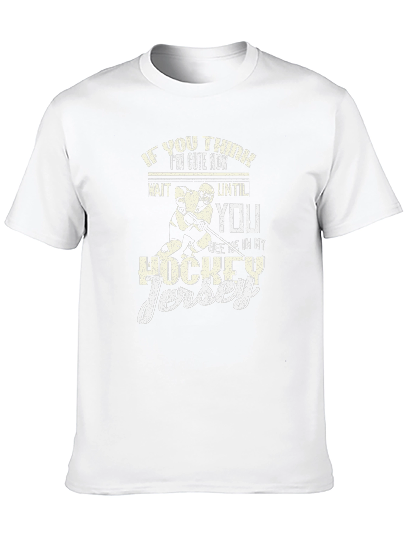 Black Funny Hockey Jersey T-Shirt view 10