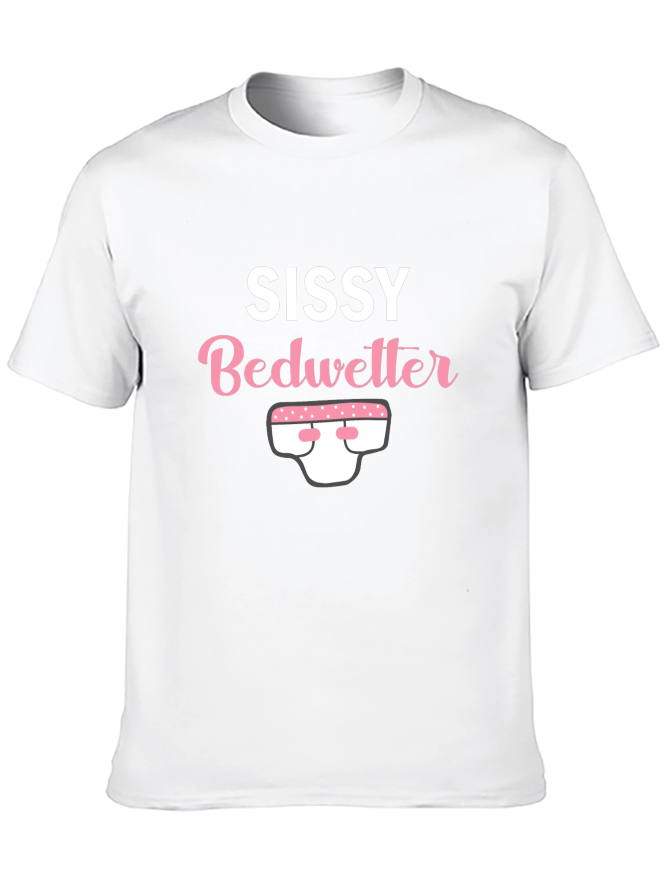 Black Sissy Bedwetter Graphic T-Shirt view 10