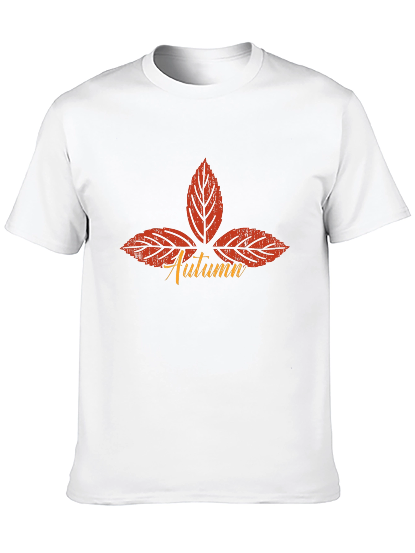 Black Autumn Leaf T-Shirt - Fall Season Apparel view 10