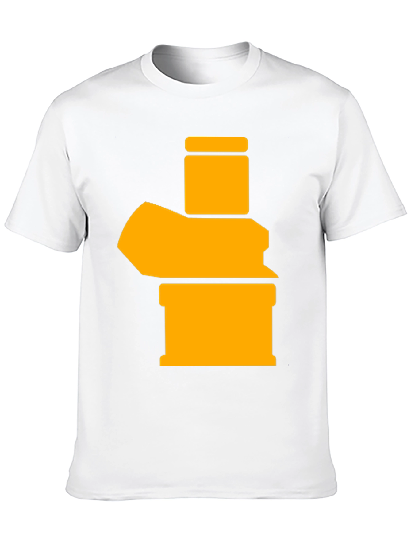 Black Abstract Graphic Tee - Black Cotton Blend view 10