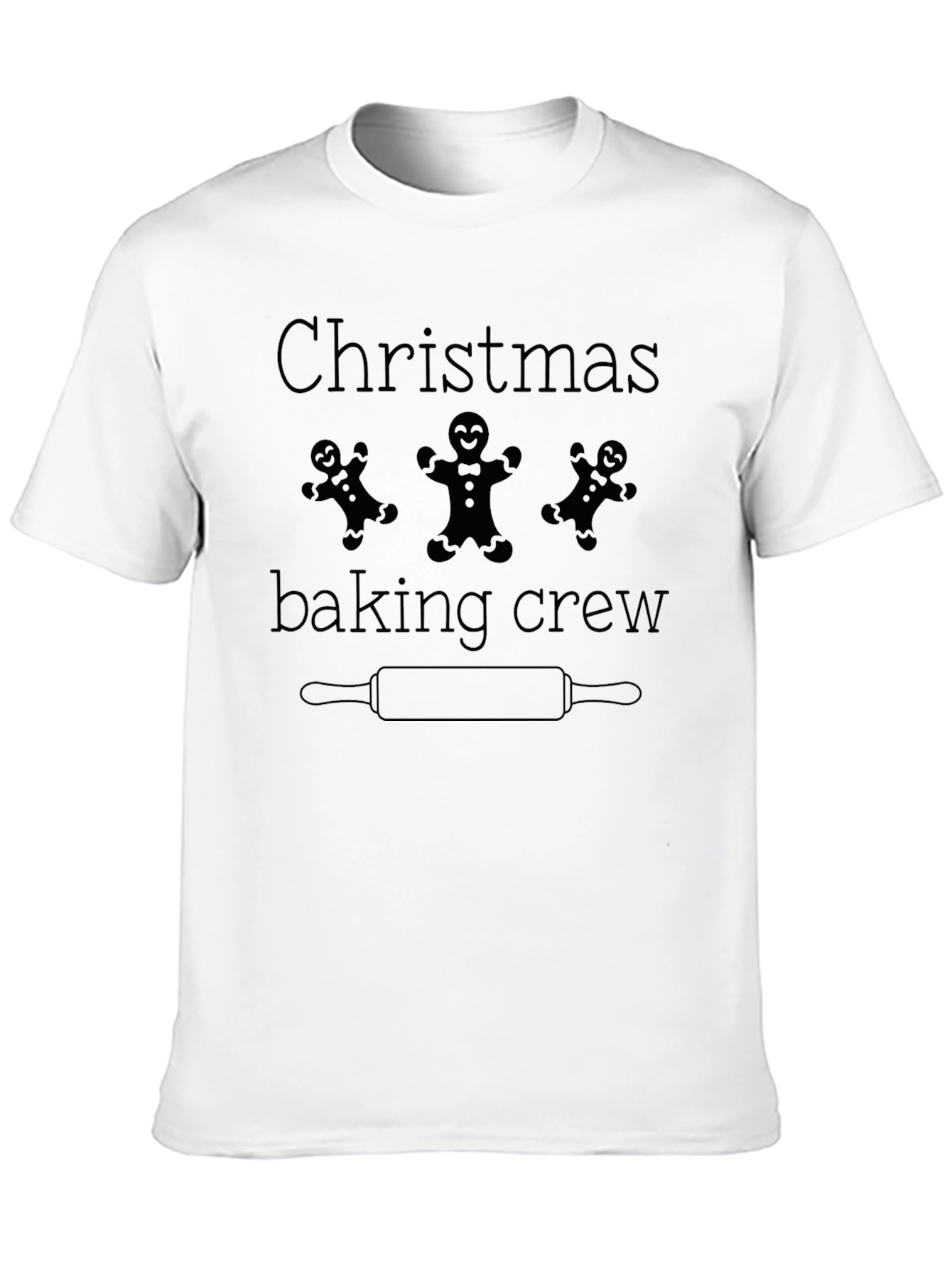 Black Christmas Baking Crew Black T-Shirt view 10