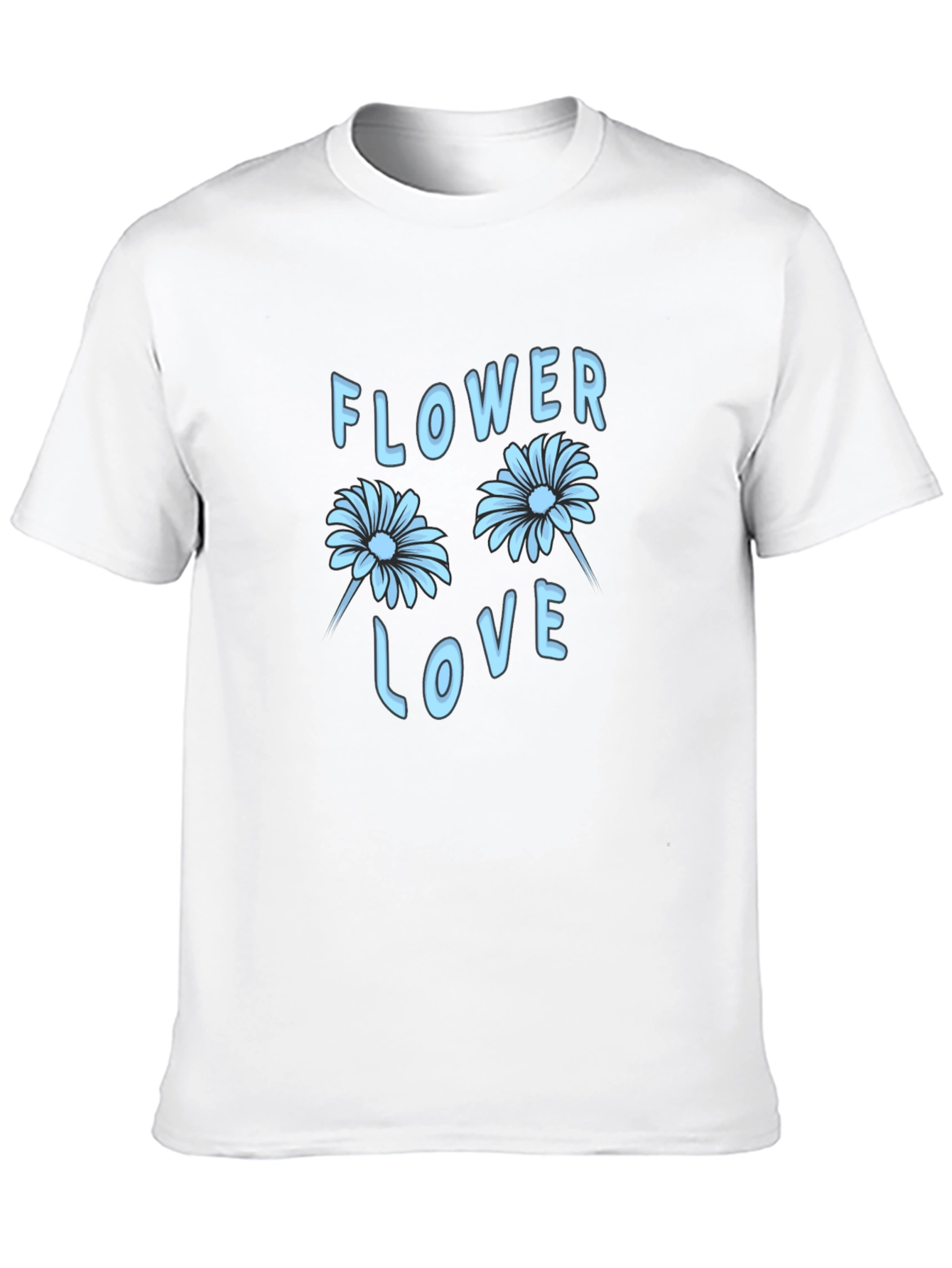 Black Flower Love Graphic Tee - Stylish Black T-Shirt view 10
